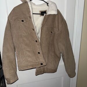 Forever 21 Men's Cream Sherpa Jacket